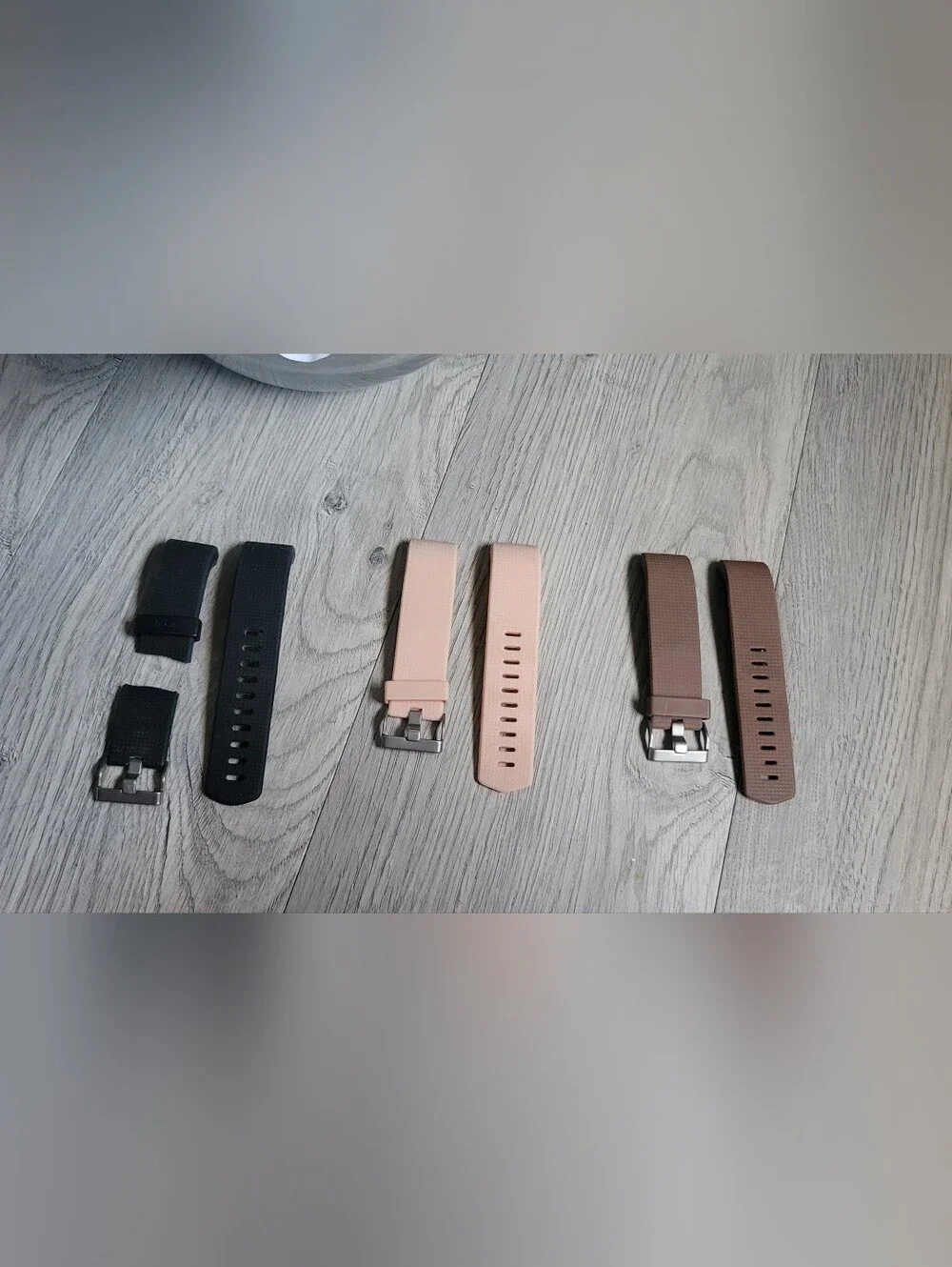 Fitbit Charge 2 Replacement Wristbands  (Black, Brown, Blush) No Device, Small